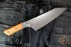 Microtech Cutlery- Chef 8"- Bead Blast Titanium Bolster- Various G-10 Handles- Stonewash Blade 3000B-10