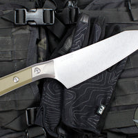 Microtech Cutlery- Chef 8"- Bead Blast Titanium Bolster- Various G-10 Handles- Stonewash Blade 3000B-10