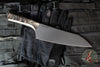 Microtech Cutlery- Chef 8"- Bronze Bead Blast Titanium Bolster- Live Wire Carbon Fiber Handle- Black DLC Blade 3000B-1 DLCLWCFS