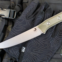 Microtech Cutlery- Boning Knife 6.125"- Various G-10 Handle- Stonewash Blade 3100-10