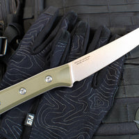 Microtech Cutlery- Boning Knife 6.125"- Various G-10 Handle- Stonewash Blade 3100-10