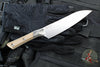 Microtech Cutlery- Utility 6"- Titanium Bolster- Coyote Tan G-10 Handle- Stonewash Blade 3400B-10 CE