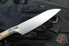Microtech Cutlery- Utility 6"- Titanium Bolster- Coyote Tan G-10 Handle- Stonewash Blade 3400B-10 CE