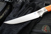 Microtech Cutlery- Boning Knife 6.125"- Titanium Bolster- Ember G-10 Handle- Stonewash Blade 3100B-10 EM