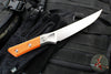 Microtech Cutlery- Boning Knife 6.125"- Titanium Bolster- Ember G-10 Handle- Stonewash Blade 3100B-10 EM