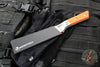 Microtech Cutlery- Boning Knife 6.125"- Titanium Bolster- Ember G-10 Handle- Stonewash Blade 3100B-10 EM