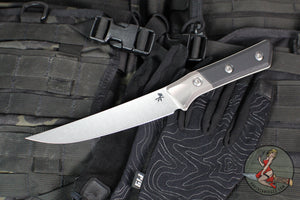 Microtech Cutlery- Boning Knife 6.125"- Titanium Bolster- Various G-10 Handle- Stonewash Blade 3100B-10