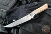 Microtech Cutlery- Boning Knife 6.125"- Titanium Bolster- Various G-10 Handle- Stonewash Blade 3100B-10 EM