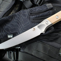 Microtech Cutlery- Boning Knife 6.125"- Titanium Bolster- Various G-10 Handle- Stonewash Blade 3100B-10 EM