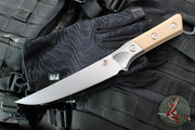 Microtech Cutlery- Boning Knife 6.125"- Titanium Bolster- Various G-10 Handle- Stonewash Blade 3100B-10 EM