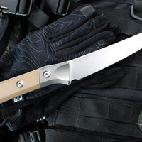 Microtech Cutlery- Boning Knife 6.125"- Titanium Bolster- Various G-10 Handle- Stonewash Blade 3100B-10 EM