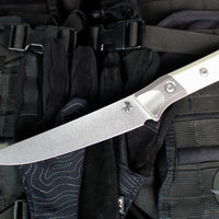 Microtech Cutlery- Boning Knife 6.125"- Titanium Bolster- Various G-10 Handle- Stonewash Blade 3100B-10