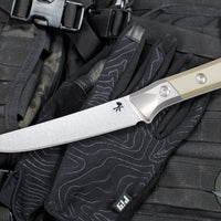 Microtech Cutlery- Boning Knife 6.125"- Titanium Bolster- Various G-10 Handle- Stonewash Blade