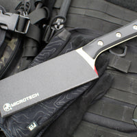 Microtech Cutlery- Santoku 6"- Black G-10 Handle- Stonewash Blade 3200-10 BK