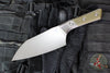 Microtech Cutlery- Santoku 6"- Bead Blast Titanium Bolster- Various G-10 Handles- Stonewash Blade 3200B-10