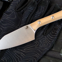 Microtech Cutlery- Santoku 4.2"- Various G-10 Handles- Stonewash Blade 3300-10
