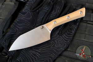 Microtech Cutlery- Santoku 4.2"- Various G-10 Handles- Stonewash Blade 3300-10
