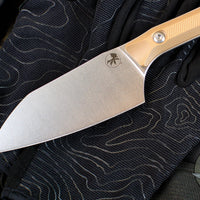 Microtech Cutlery- Santoku 4.2"- Various G-10 Handles- Stonewash Blade 3300-10