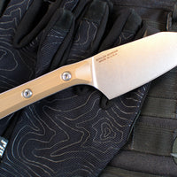 Microtech Cutlery- Santoku 4.2"- Various G-10 Handles- Stonewash Blade 3300-10