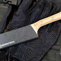 Microtech Cutlery- Santoku 4.2"- Various G-10 Handles- Stonewash Blade 3300-10