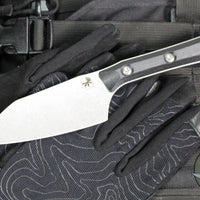 Microtech Cutlery- Santoku 4.2"- Various G-10 Handles- Stonewash Blade 3300-10