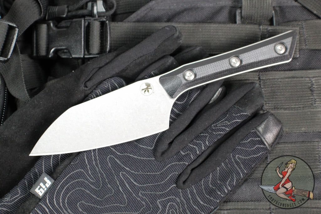 Microtech Cutlery- Santoku 4.2"- Various G-10 Handles- Stonewash Blade 3300-10