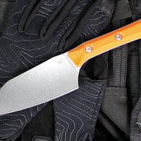 Microtech Cutlery- Santoku 4.2"- Various G-10 Handles- Stonewash Blade 3300-10