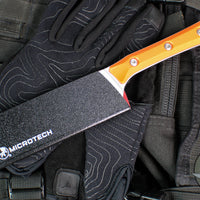 Microtech Cutlery- Santoku 4.2"- Various G-10 Handles- Stonewash Blade 3300-10