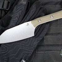 Microtech Cutlery- Santoku 4.2"- Various G-10 Handles- Stonewash Blade 3300-10