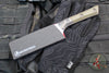 Microtech Cutlery- Santoku 4.2"- Bead Blast Titanium Bolster- Various G-10 Handle- Stonewash Blade
