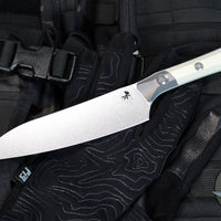 Microtech Cutlery- Utility 6"- Titanium Bolster- Various G-10 Handles- Stonewash Blade 3400B-10