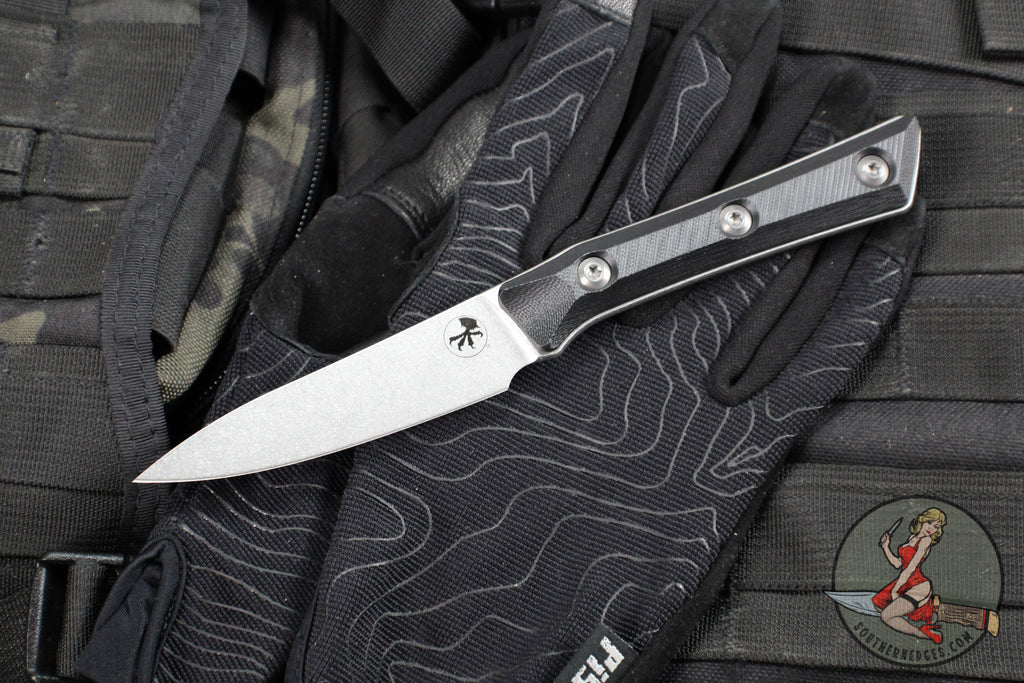 Microtech Cutlery- Pairing Knife 3.5"- Various G-10 Handles- Stonewash Blade 3500-10