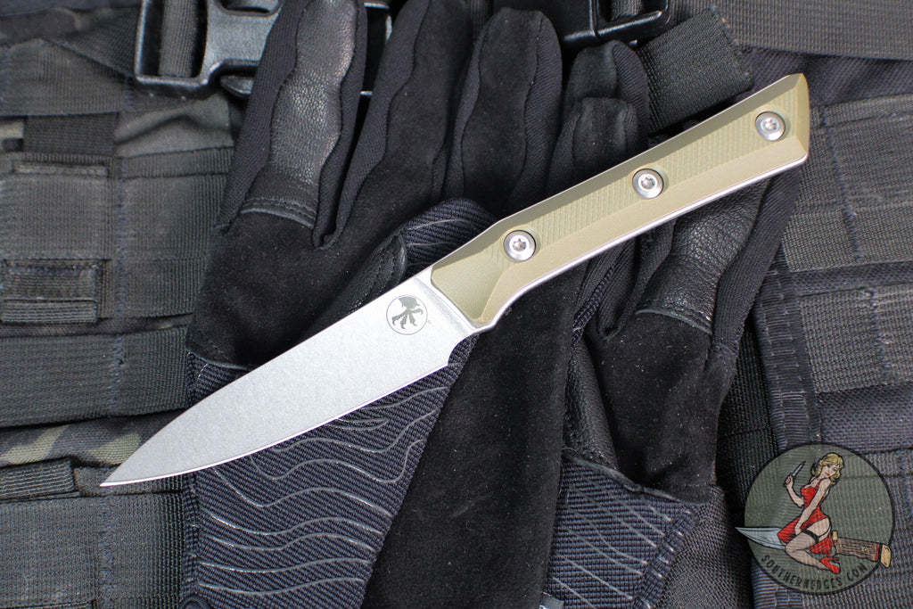 Microtech Cutlery- Pairing Knife 3.5"- Various G-10 Handles- Stonewash Blade 3500-10