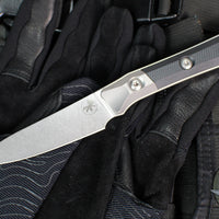 Microtech Cutlery- Pairing Knife 3.5"- Bead Blast Titanium Bolster- Various G-10 Handles- Stonewash Blade 3500B-10