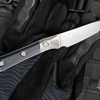 Microtech Cutlery- Pairing Knife 3.5"- Bead Blast Titanium Bolster- Various G-10 Handles- Stonewash Blade 3500B-10