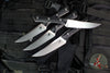 Microtech Cutlery- Steak Knife Set of Four 4.5"- Various G-10 Handles- Stonewash Blade 3600-10