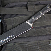 Microtech Cutlery- Steak Knife Set of Four 4.5"- Various G-10 Handles- Stonewash Blade 3600-10