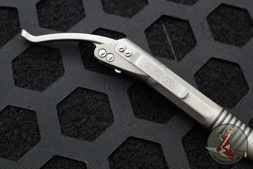 Microtech Siphon II- Stainless Steel- Gun Metal Finished- Apocalyptic ...