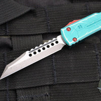 Microtech UTX-70 OTF Knife- Warhound Edge- Bounty Hunter- Apocalyptic Blade 419W-10 BH