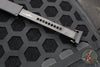 Microtech Halo VI- Hellhound Edge- Tactical- NO SAFETY- Black Handle- Black Two-Tone DLC Blade and HW 519-1 DLCT