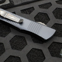 Troodon OTF Knife- Hellhound Edge- Black Handle- Black DLC Blade- Black Hardware 619-1 DLCTS
