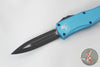 Microtech Hera- Double Edge- Turquoise Handle With Black Plain Edge Blade 702-1 TQ