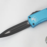 Microtech Hera- Double Edge- Turquoise Handle With Black Plain Edge Blade 702-1 TQ