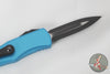 Microtech Hera- Double Edge- Turquoise Handle With Black Plain Edge Blade 702-1 TQ