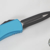 Microtech Hera- Double Edge- Turquoise Handle With Black Plain Edge Blade 702-1 TQ