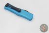 Microtech Hera- Double Edge- Turquoise Handle With Black Plain Edge Blade 702-1 TQ