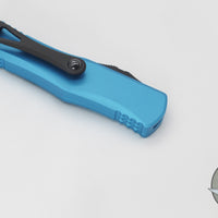 Microtech Hera- Double Edge- Turquoise Handle With Black Plain Edge Blade 702-1 TQ