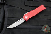 Microtech Hera OTF Knife- Single Edge- Red Handle- Apocalyptic Standard 703-10 APRD