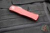 Microtech Hera OTF Knife- Single Edge- Red Handle- Apocalyptic Standard 703-10 APRD