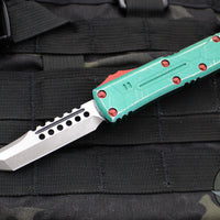 Microtech UTX-85 OTF Knife- Hellhound Edge- Bounty Hunter Finished- Apocalyptic Blade 719-10 BH